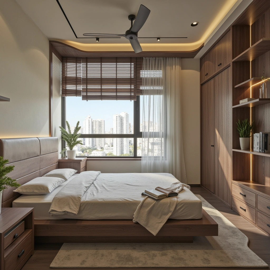 4. Bed with a Dresser