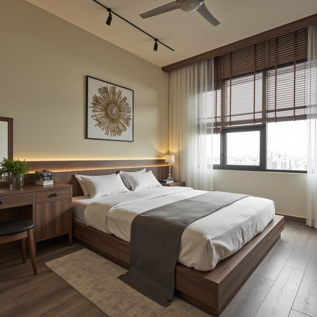 5. Bed with a Vanity