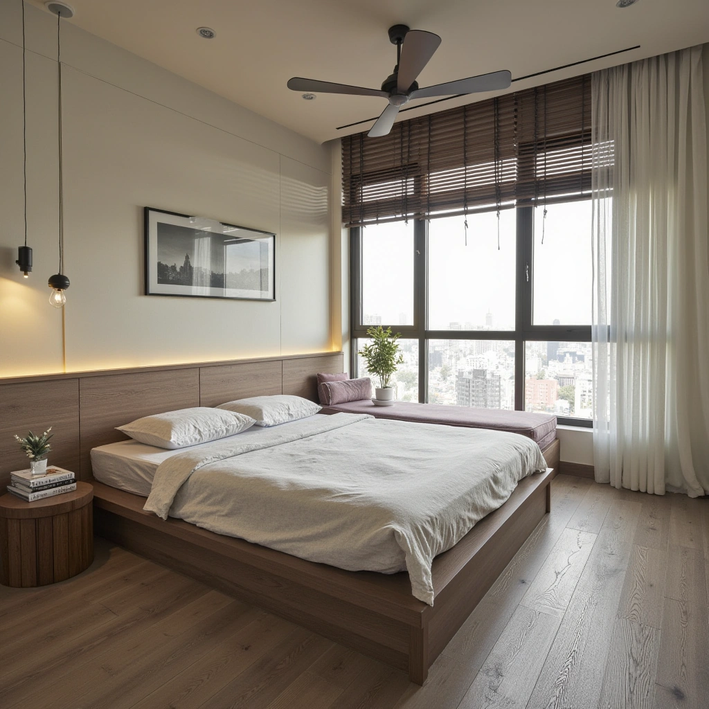 Cover image for 11 Bed in front of window off center
