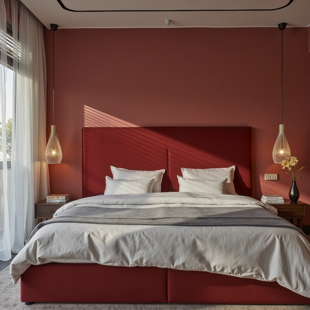 Cherry Red Headboard