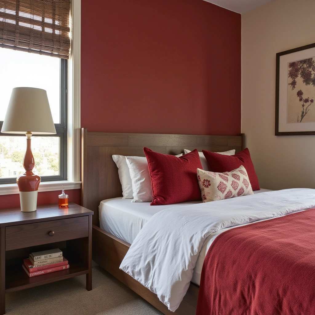 Cherry Red Throw Pillows