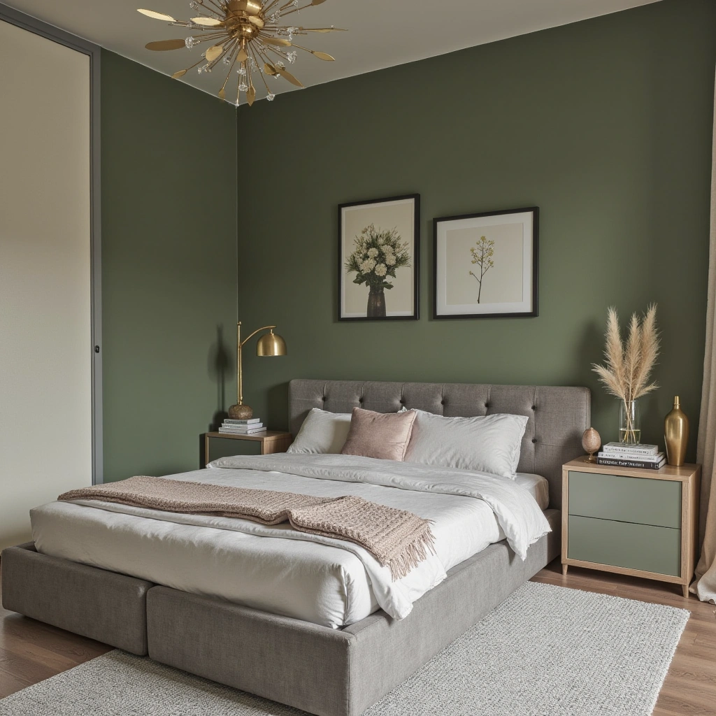 Sage Green and Metallics: A Modern Twist