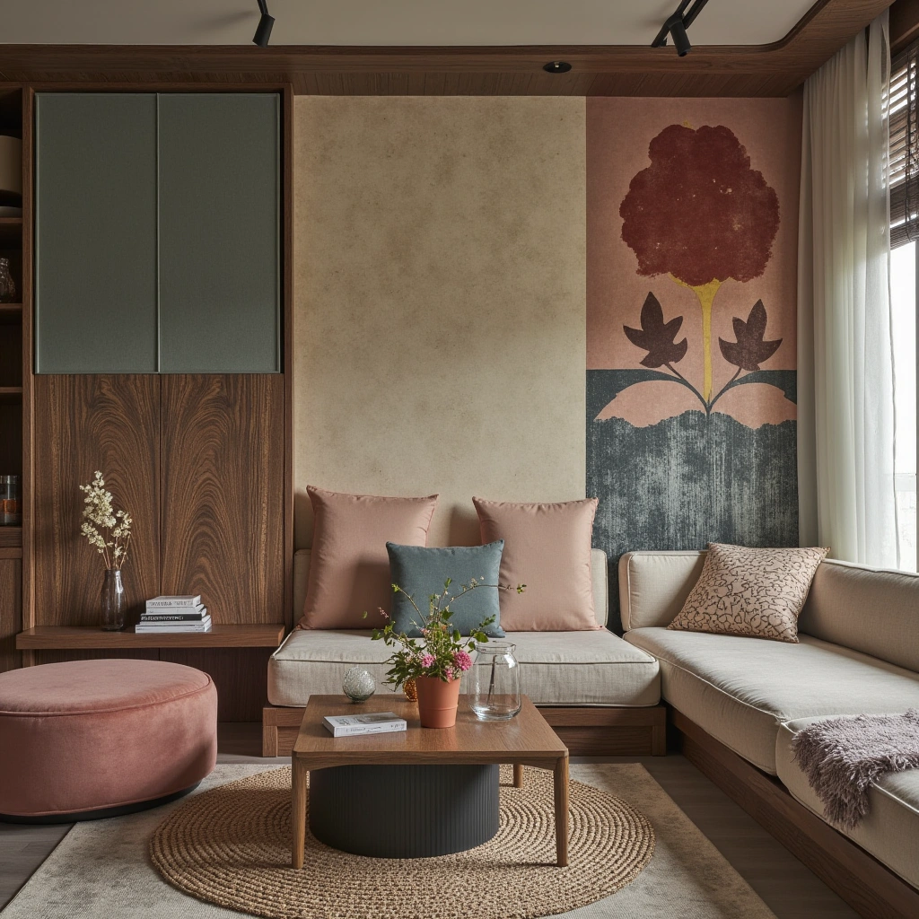 Cover image for 13 Modern Wallpaper Living Room Ideas