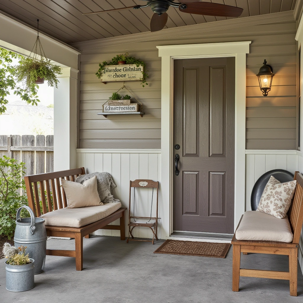 13. Vintage Farmhouse Outdoor Spaces: Rustic Relaxation