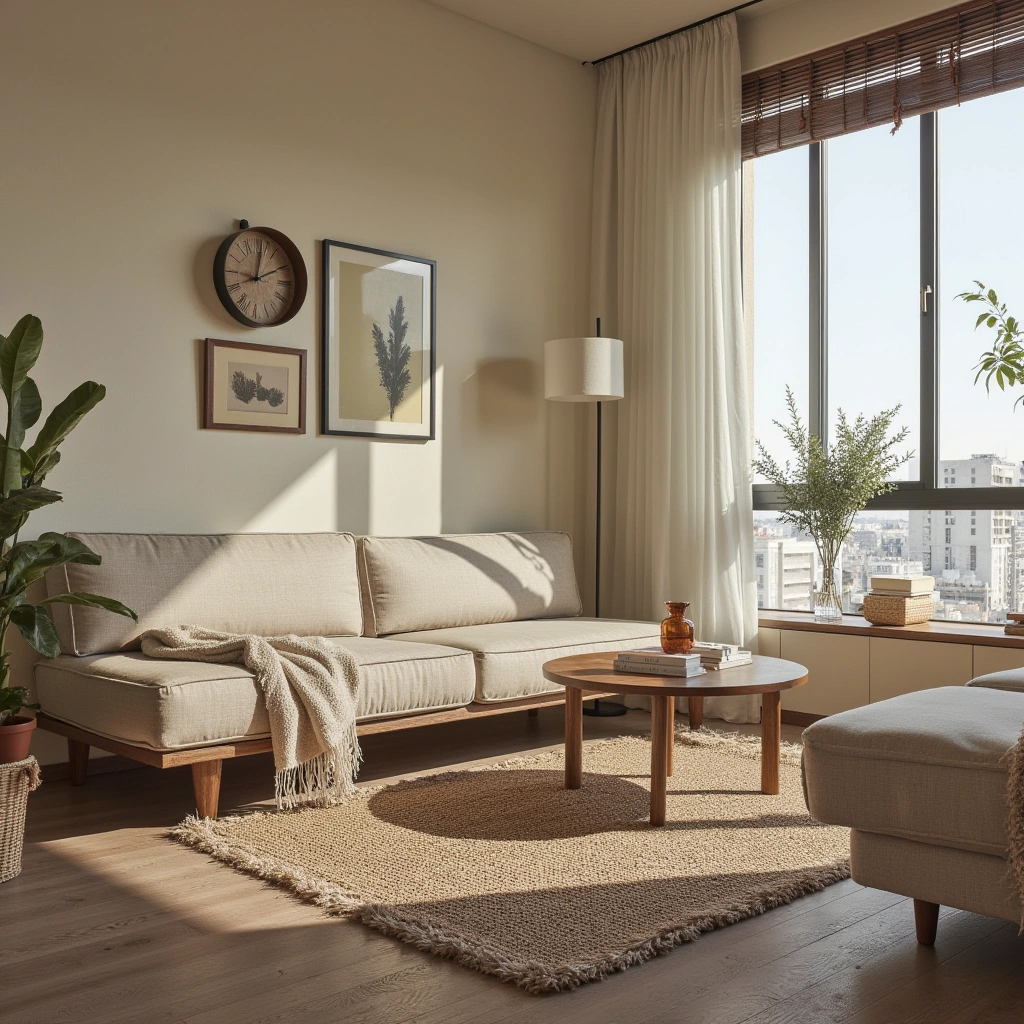 7. Layered Textures with Rugs and Throws