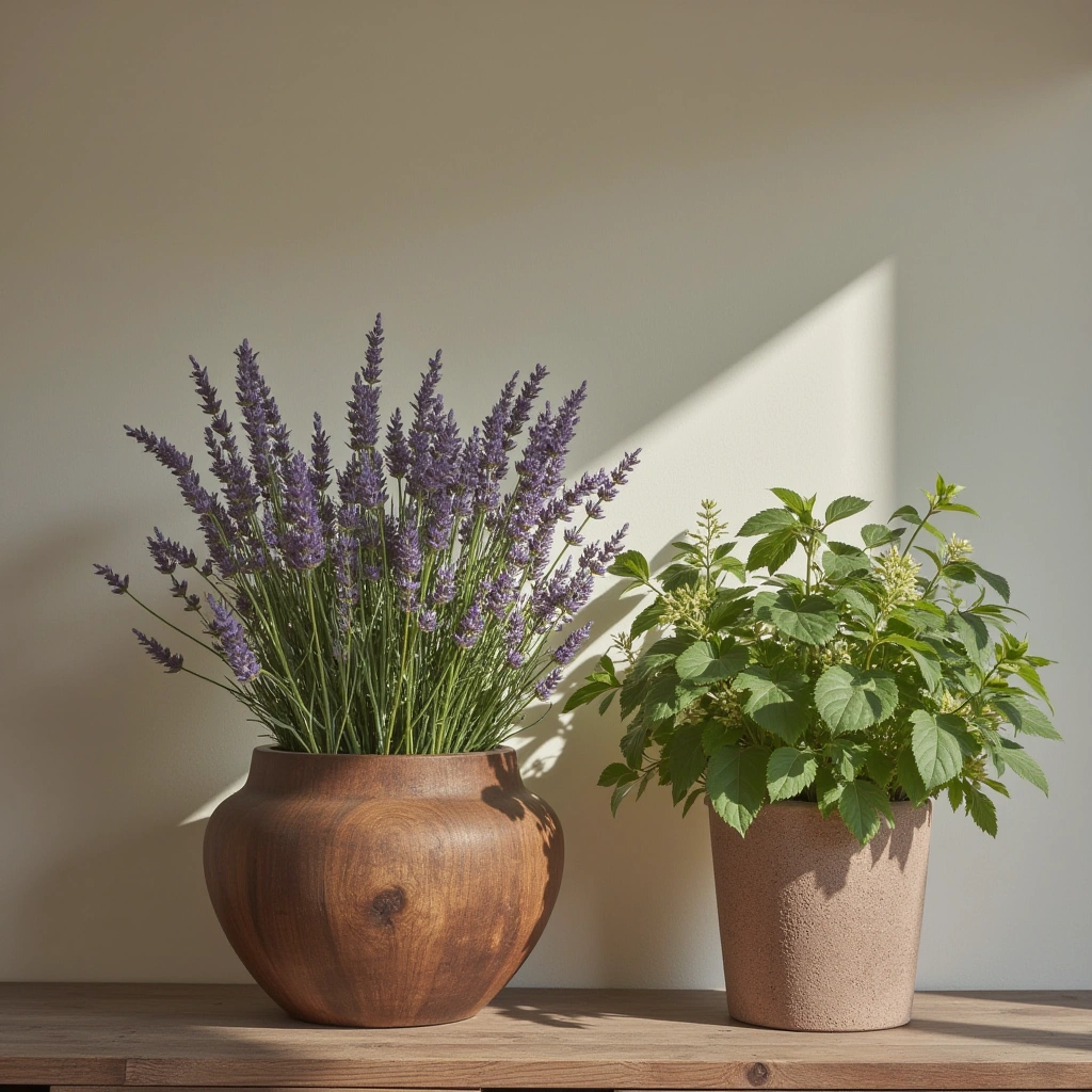 13. Natural Elements and Fresh Flowers