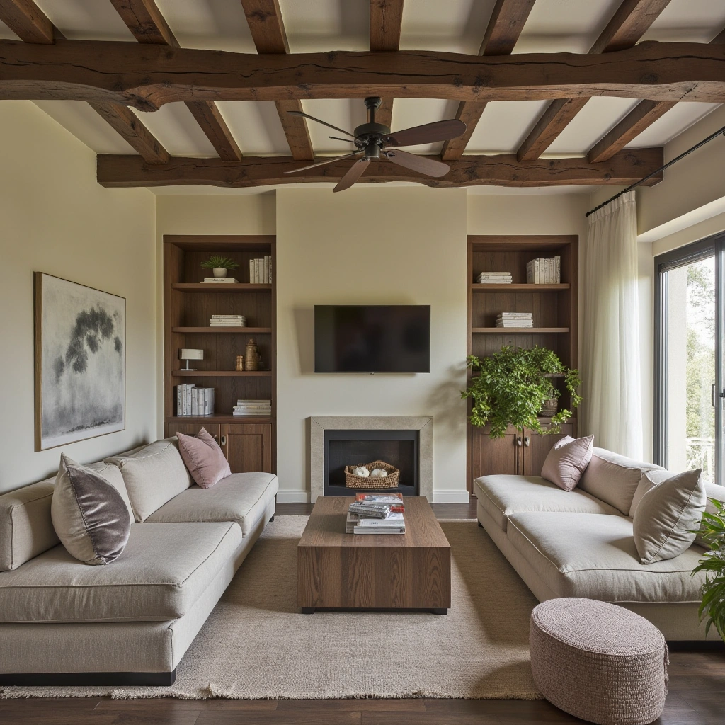 9. Exposed Rustic Ceiling Beams  