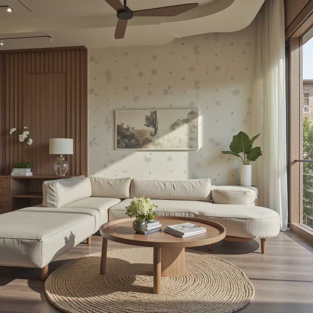 8. Earthy Patterned Wallpapers for Subtle Depth