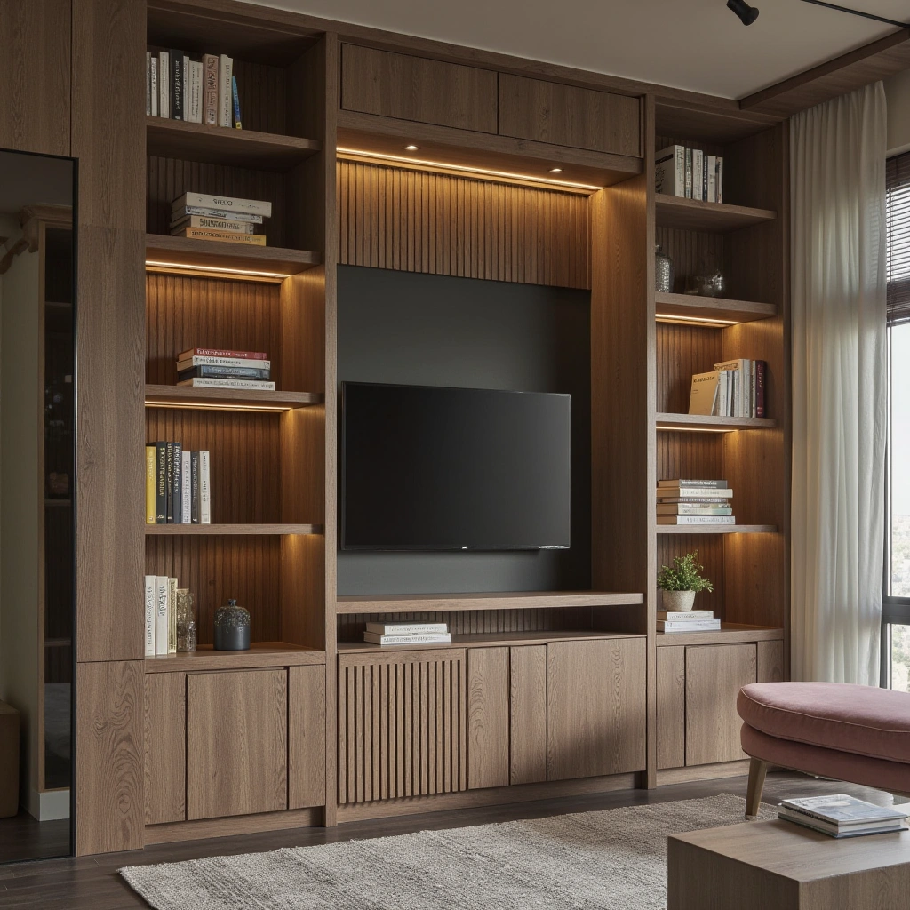 7. Compact Library Nook Using Vertical Space