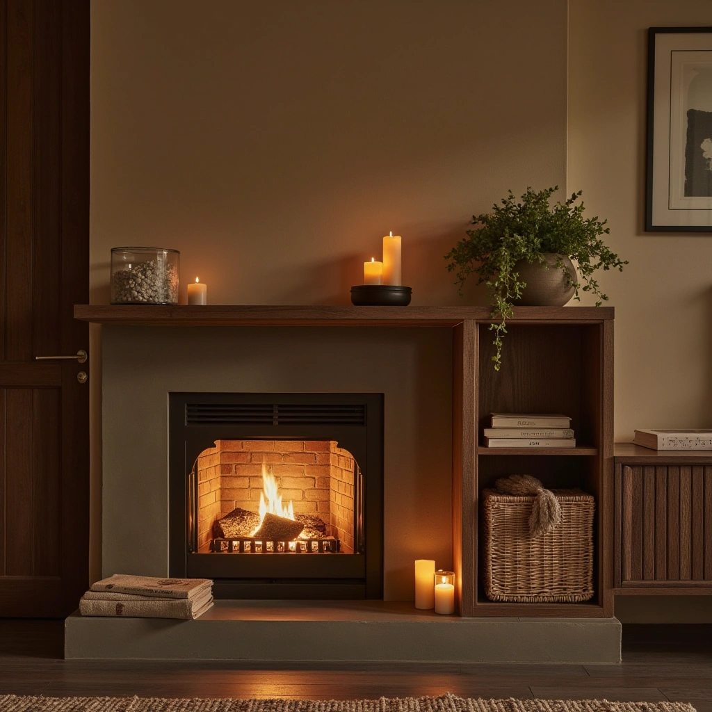 9. Candlelight and Fireplace: The Ultimate Warmth