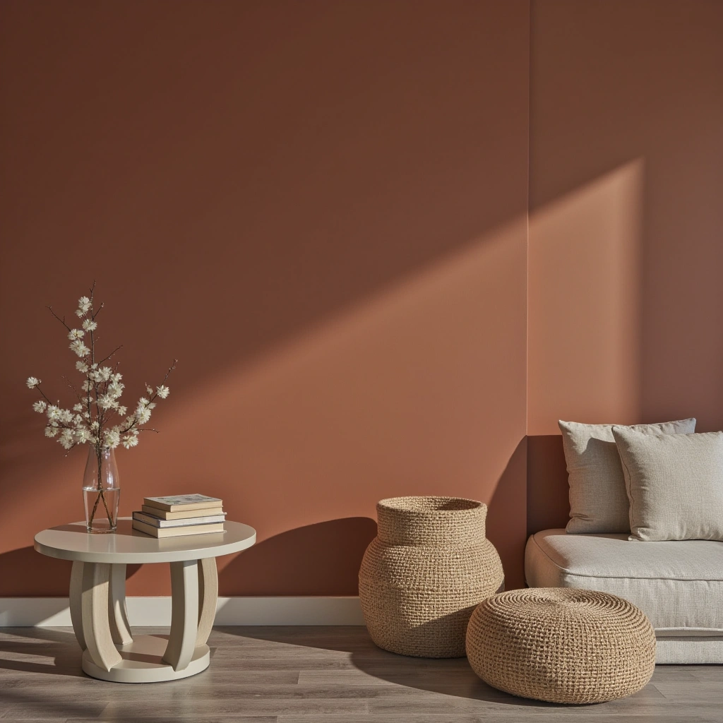 4. Warm Earth-Toned Walls