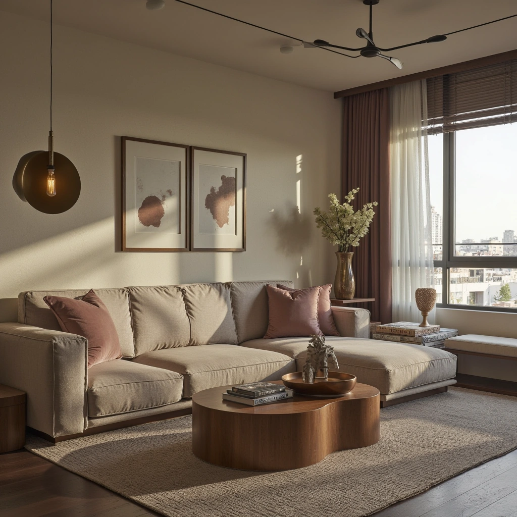 12. Warm Metallic Accents