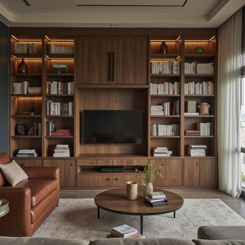 1. Classic Library with Floor-to-Ceiling Bookshelves