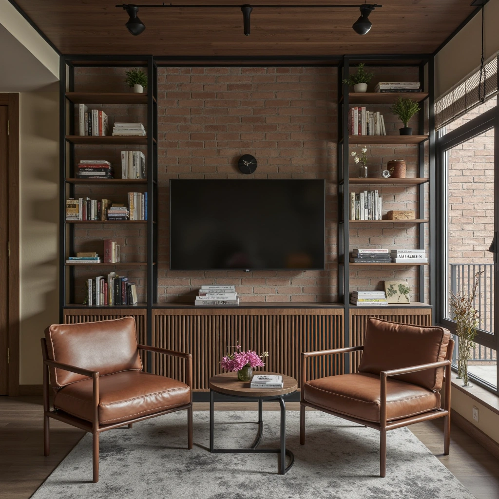 6. Industrial Chic Library