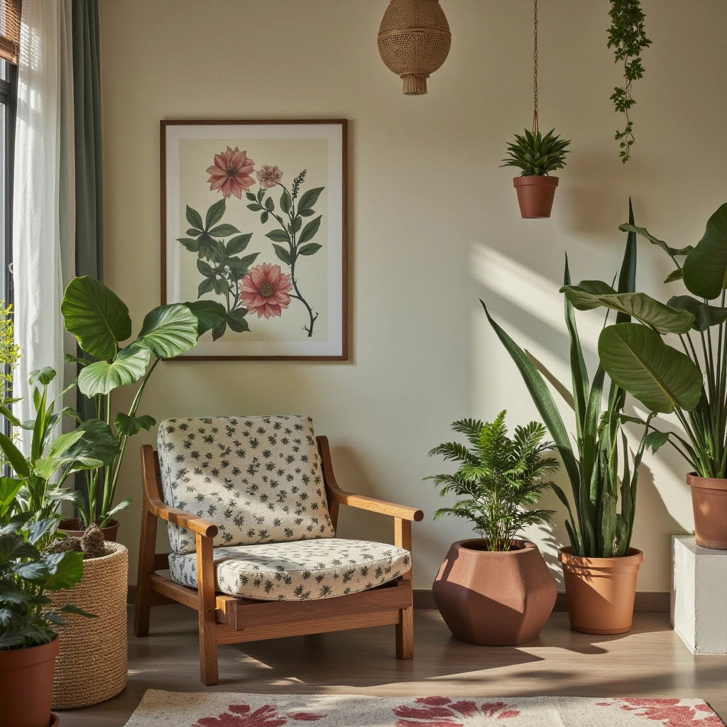 11. Garden-Inspired Indoor Reading Room