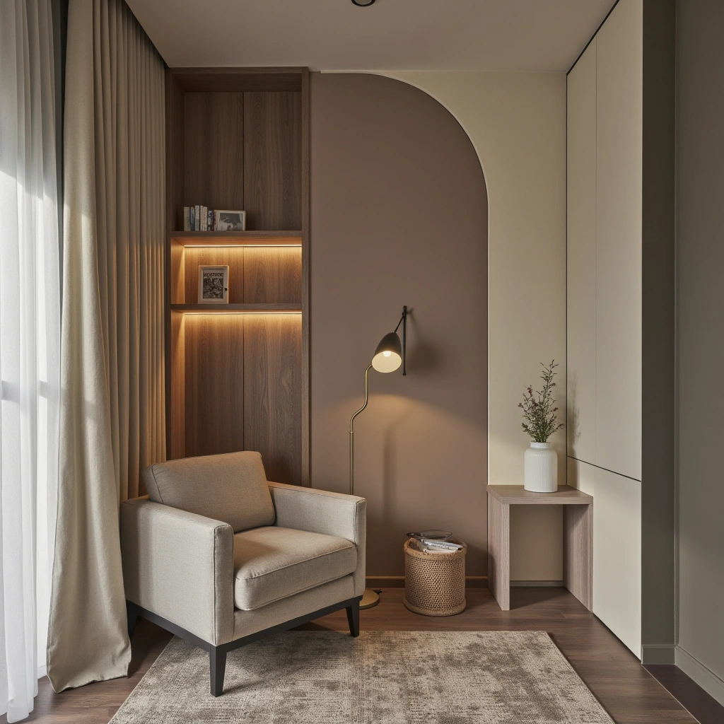 12. Small Space Cozy Reading Corner