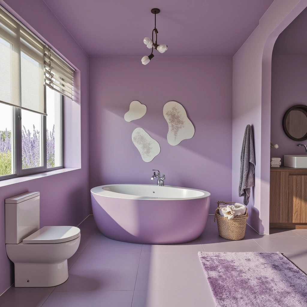 What are lavender bathroom ideas?