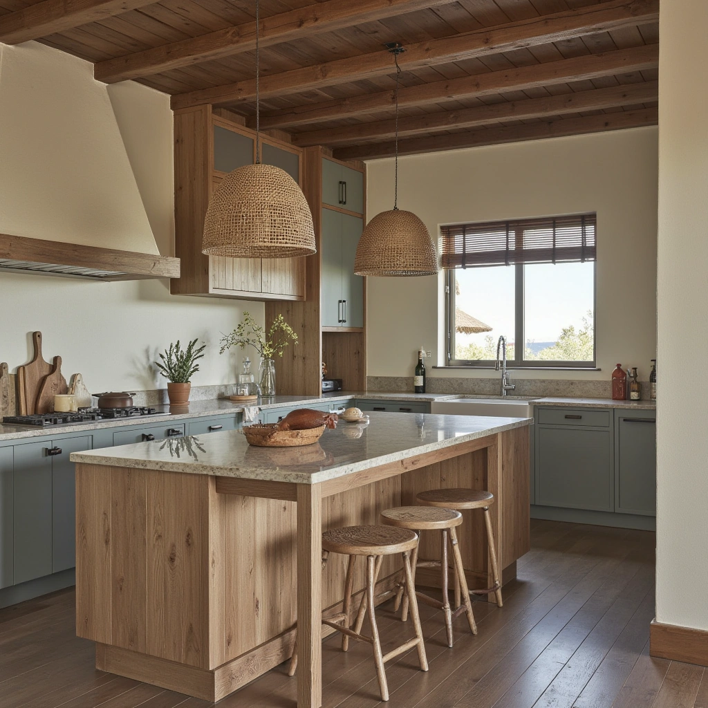 10. Coastal Rustic Kitchen