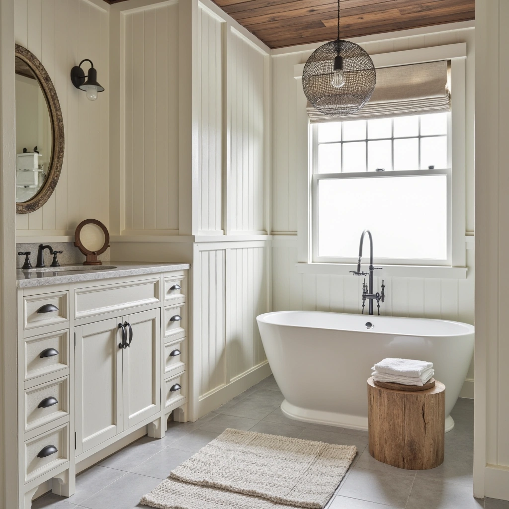 4. White Wash and Distressed Details