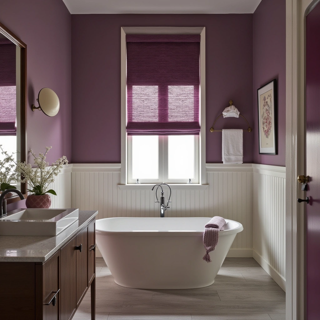 9. Dark Purple Window Treatments for a Cozy Retreat