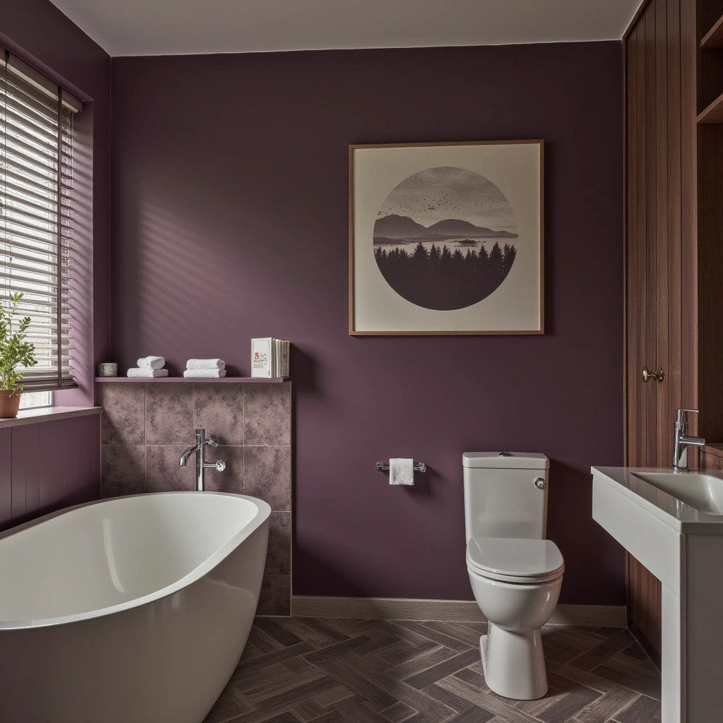 10. Dark Purple Artwork for a Personal Touch