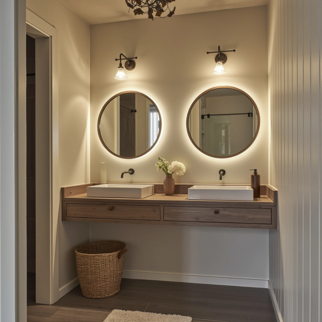 Cover image for 15 Simple Farmhouse Bathroom Ideas