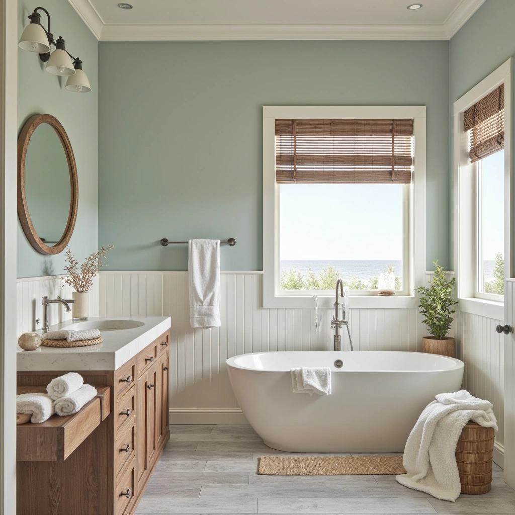 7. Coastal Master Bath