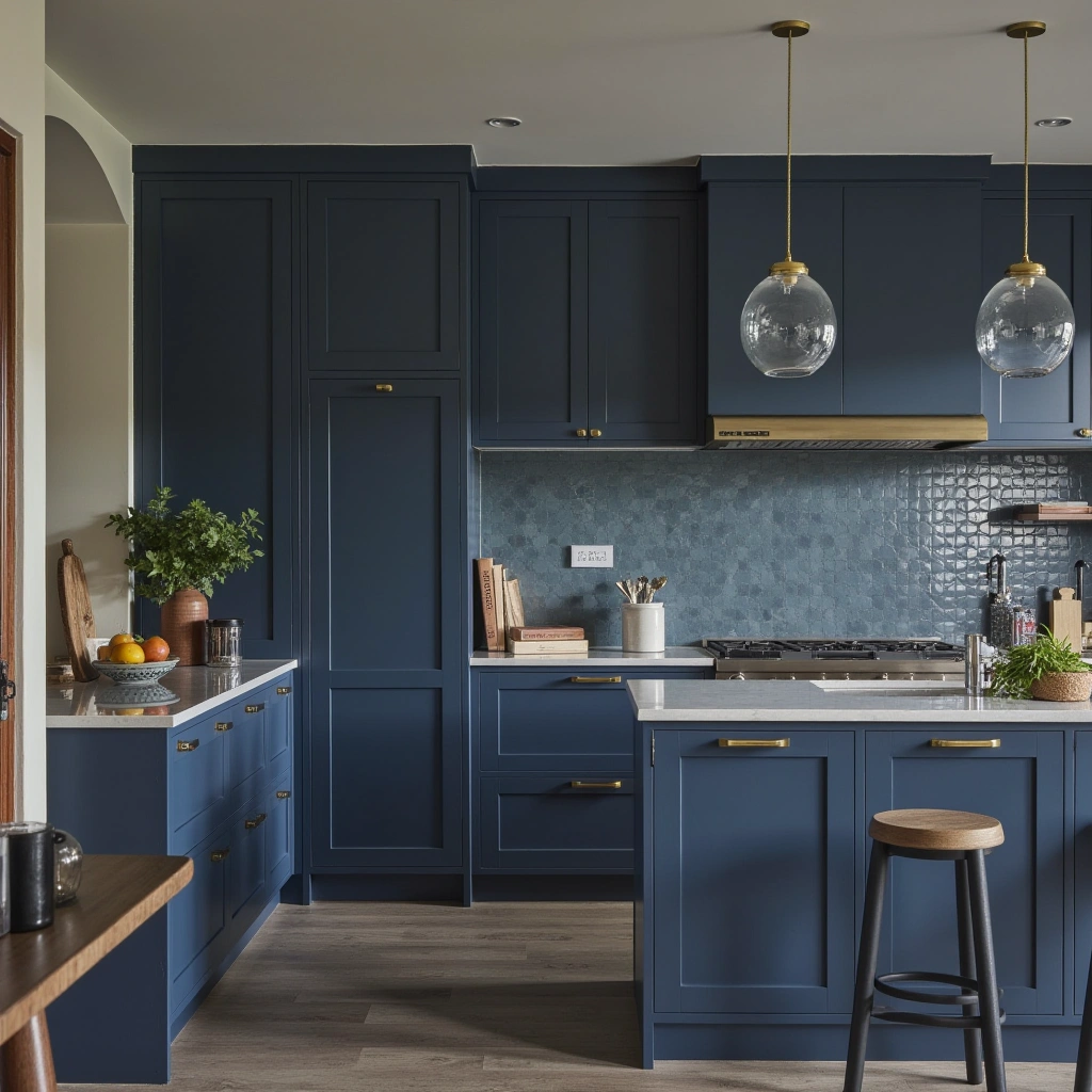 2. Nautical Blue Kitchen