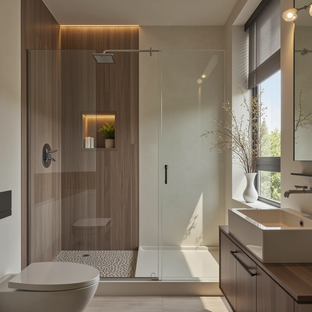 Modern Minimalist Shower