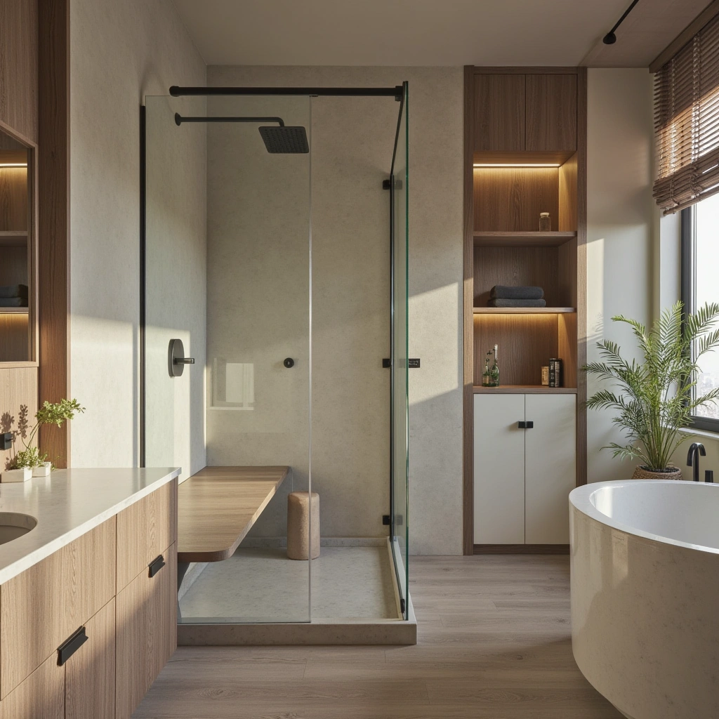 Scandinavian-Inspired Shower