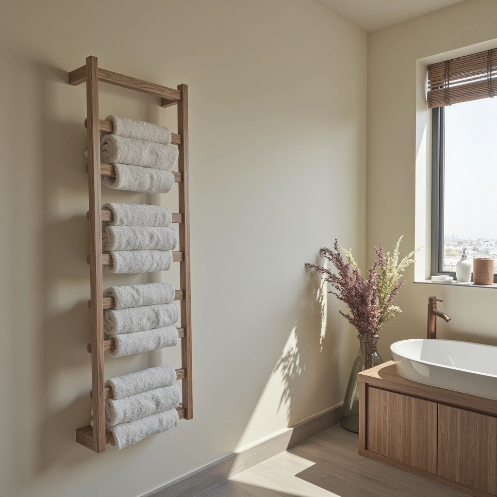 Wall-Mounted Towel Rack