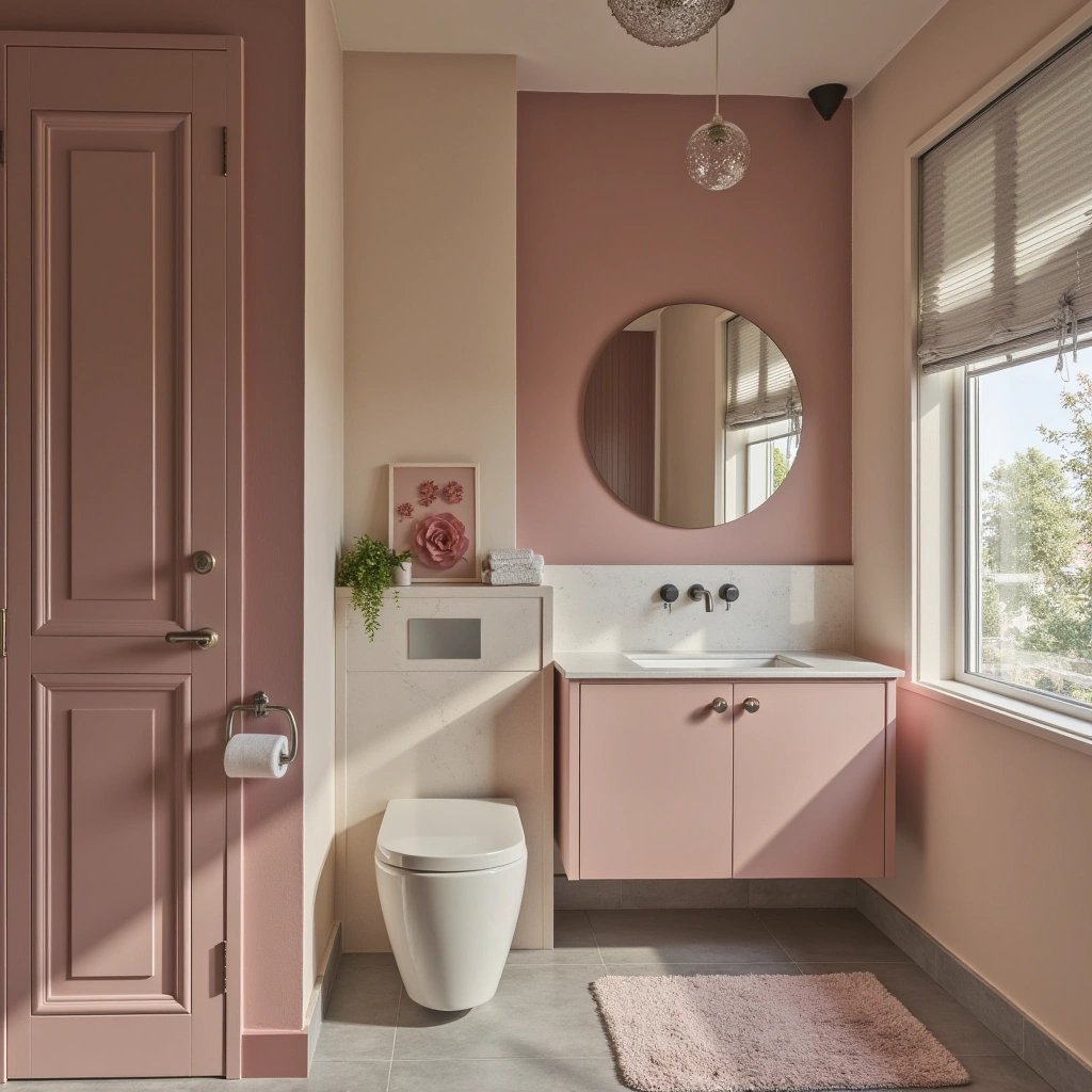 Blush and Neutral Bathroom