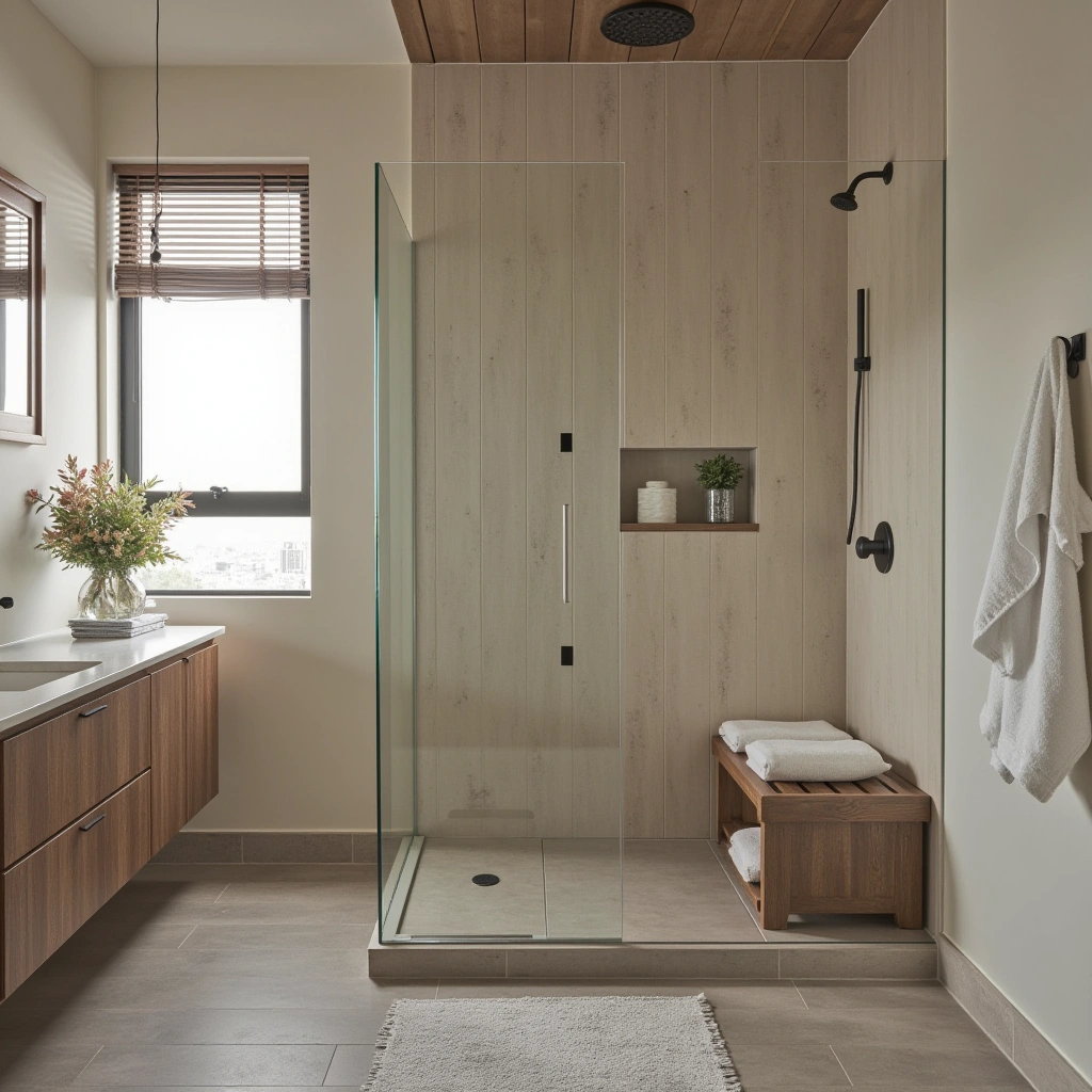 7. Add a Shower Bench