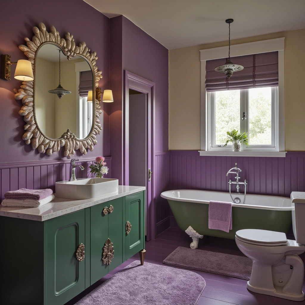 2. Vintage-Inspired Bathroom