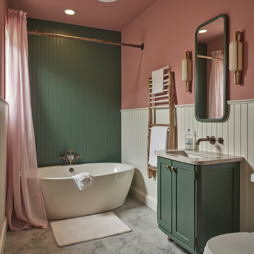 6. Elegant Pink and Jade Green