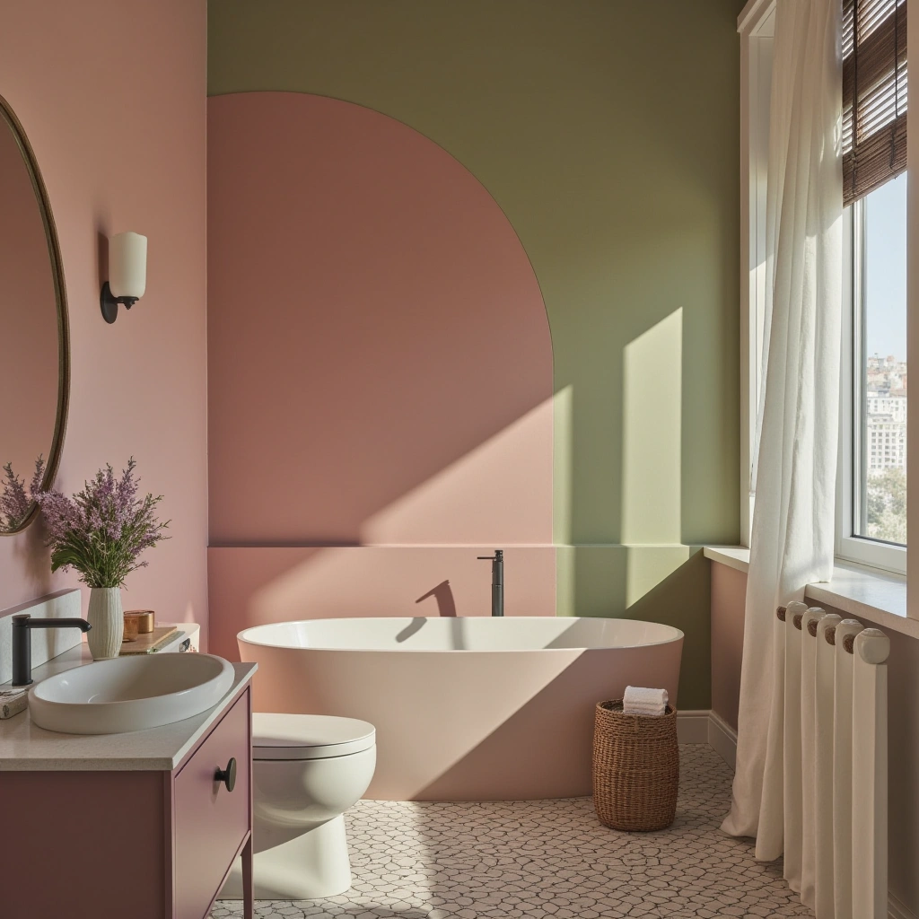 10. Fresh Pink and Olive Green