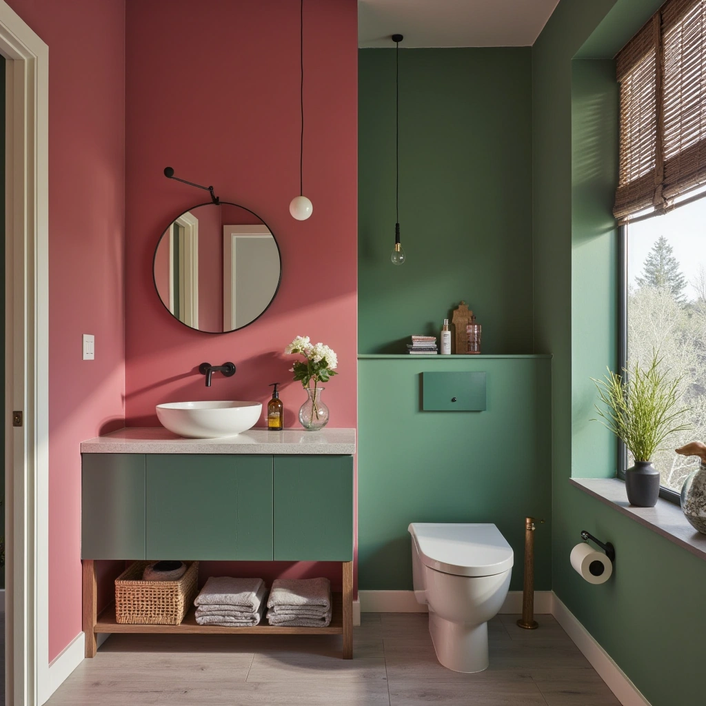 14. Bold Pink and Kelly Green