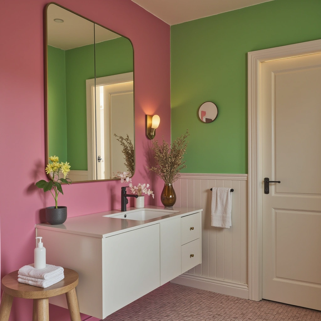 17. Playful Pink and Bright Green