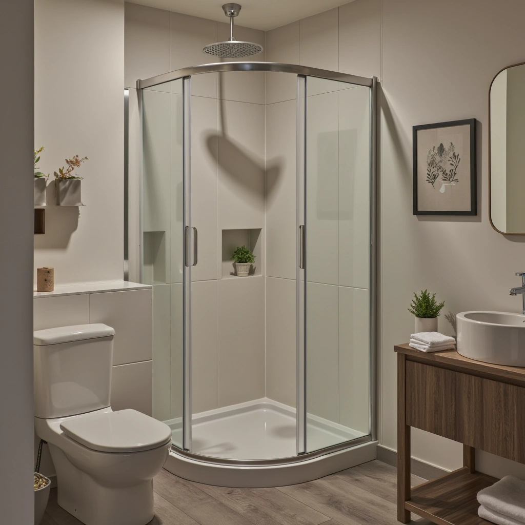 2. Install a Corner Shower
