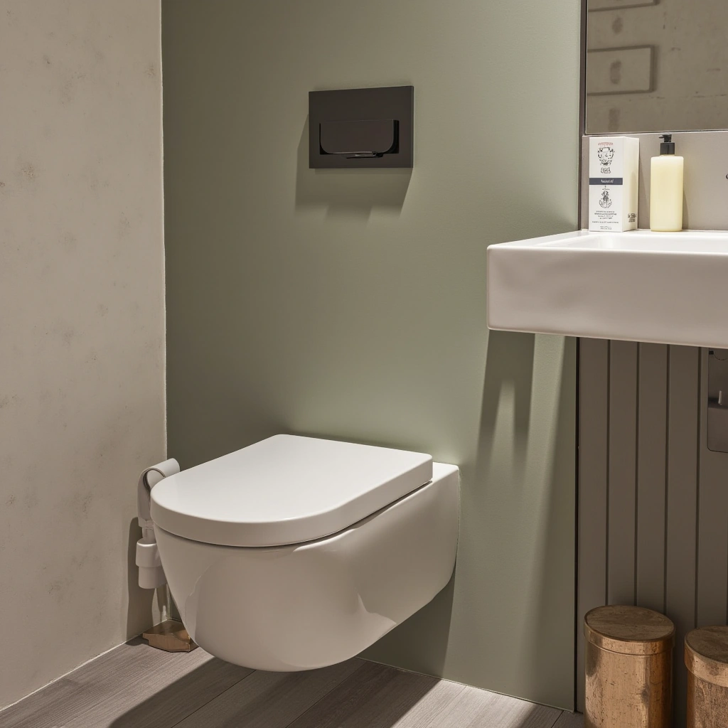3. Use a Wall-Mounted Toilet