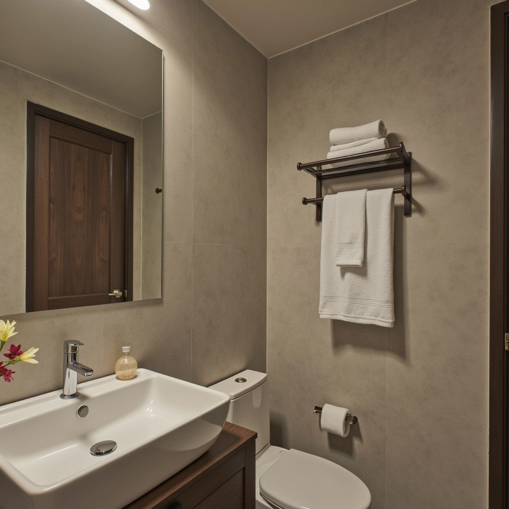 12. Use a Wall-Mounted Towel Rack