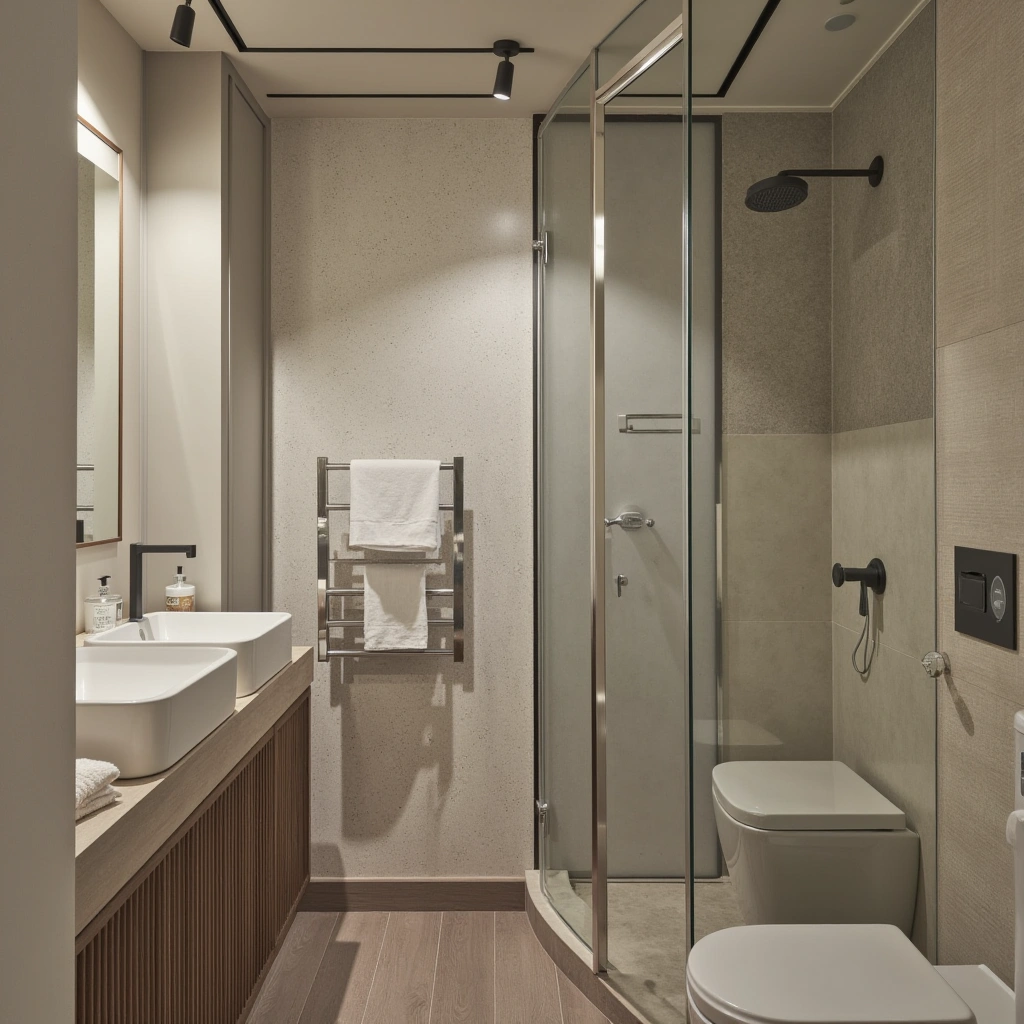 13. Incorporate a Wall-Mounted Shower Head