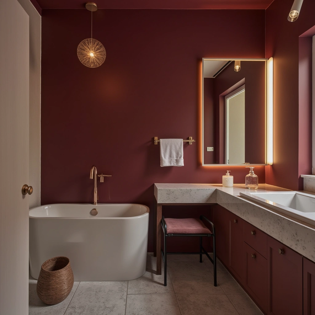 Cover image for 13 Burgundy Bathroom Ideas: Elevate Your Space with Rich Color