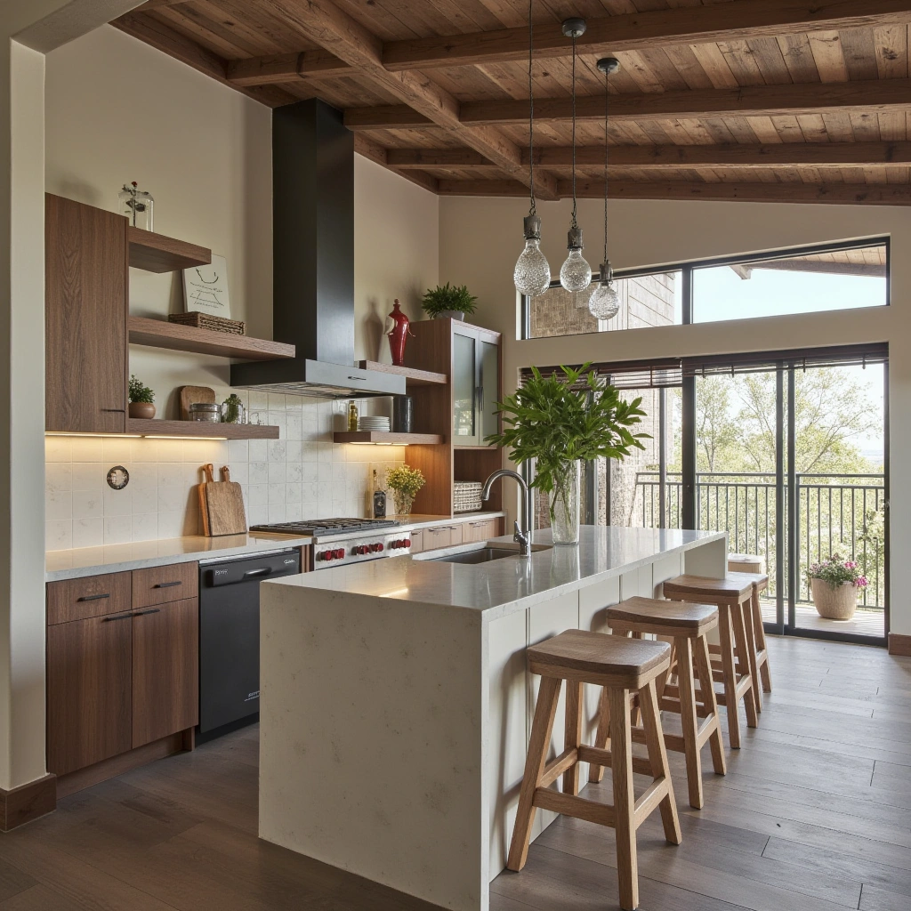Farmhouse Kitchen with a Modern Rustic Touch