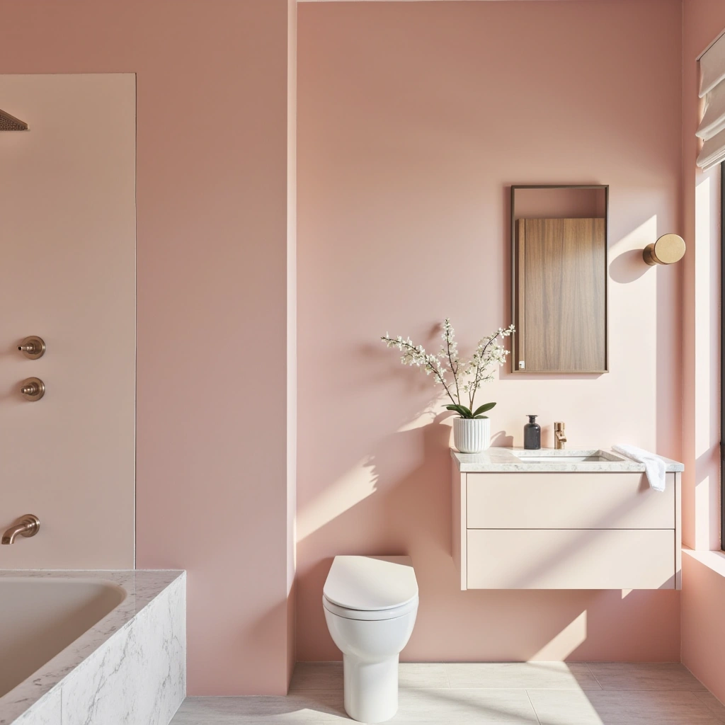 2. Blush Accent Walls