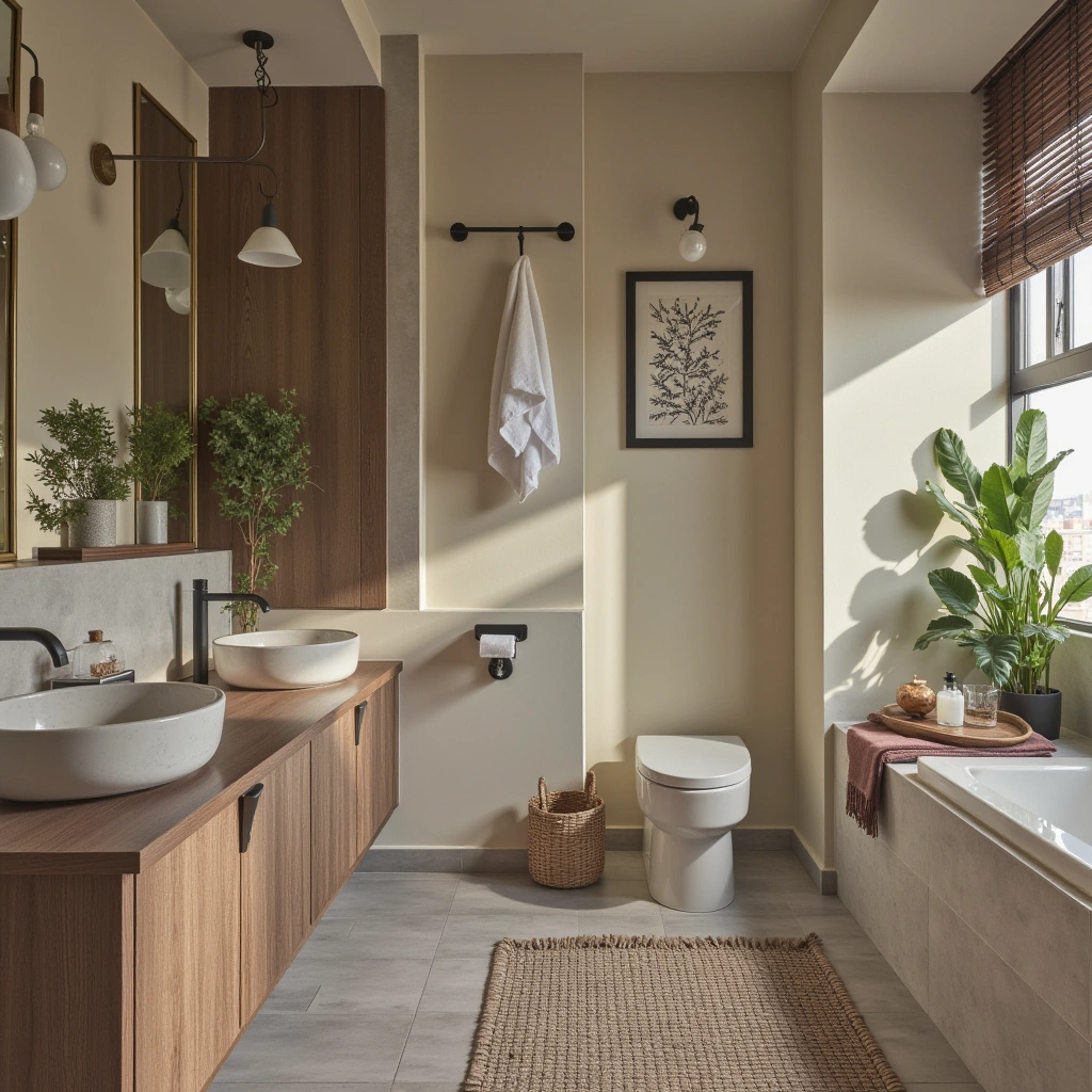 14. Eclectic Bathroom