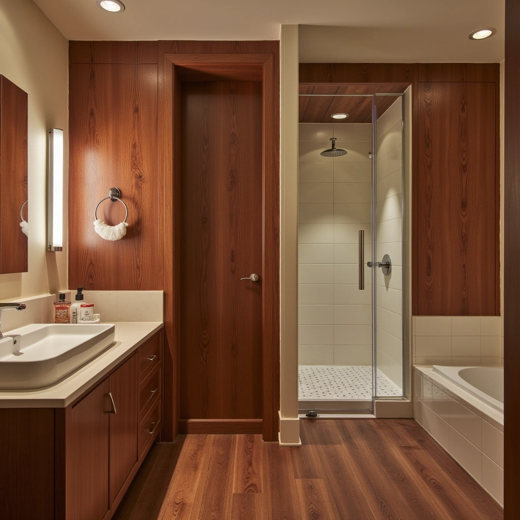 Cherry Wood Flooring and Wall Panels