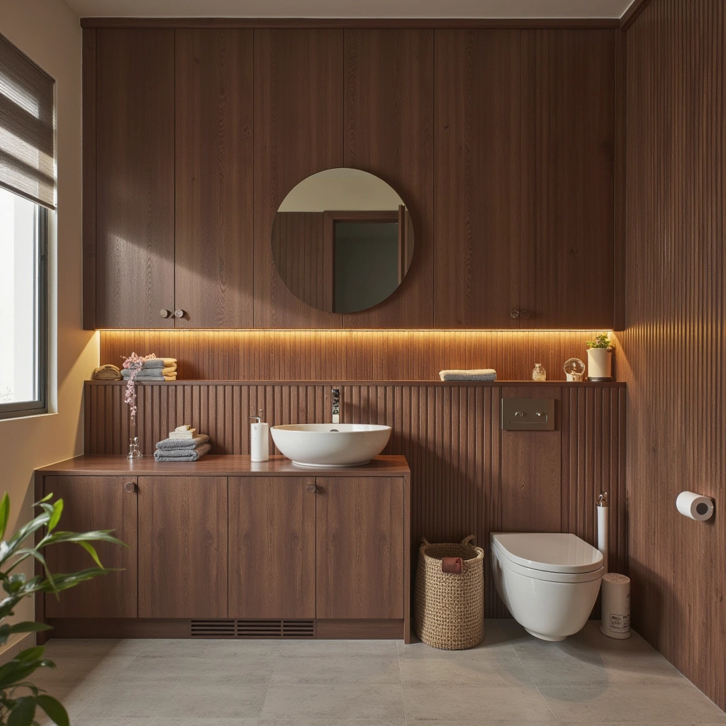 Cherry Wood Accent Wall