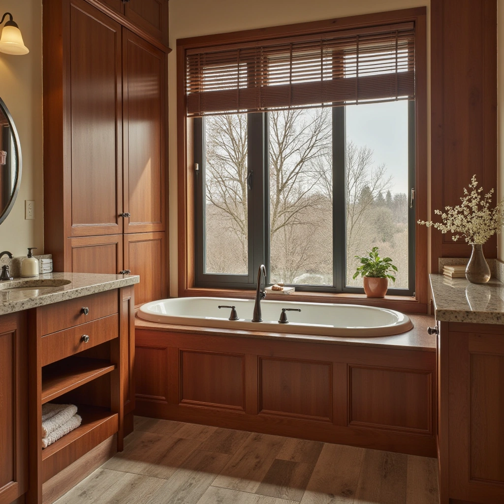 Cherry Wood Bath Tub