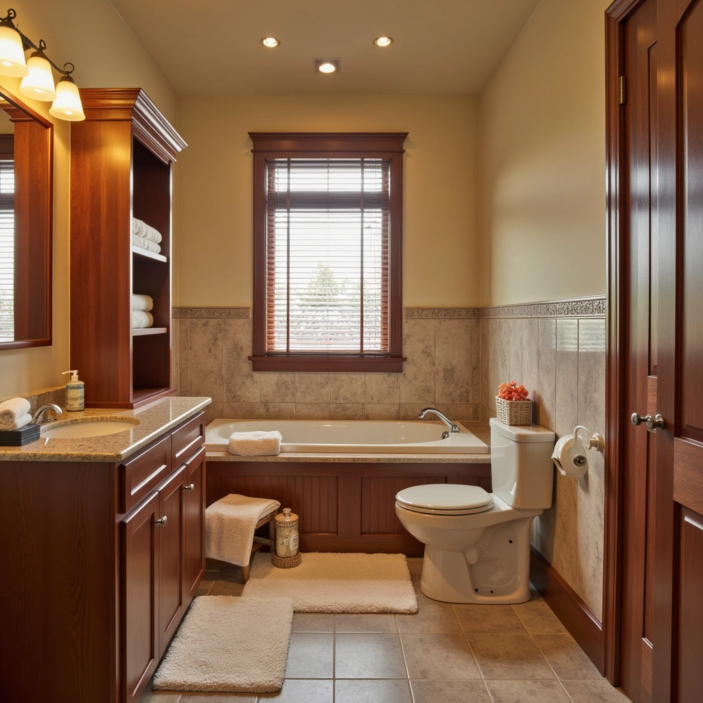 Cherry Wood Bathroom Accessories